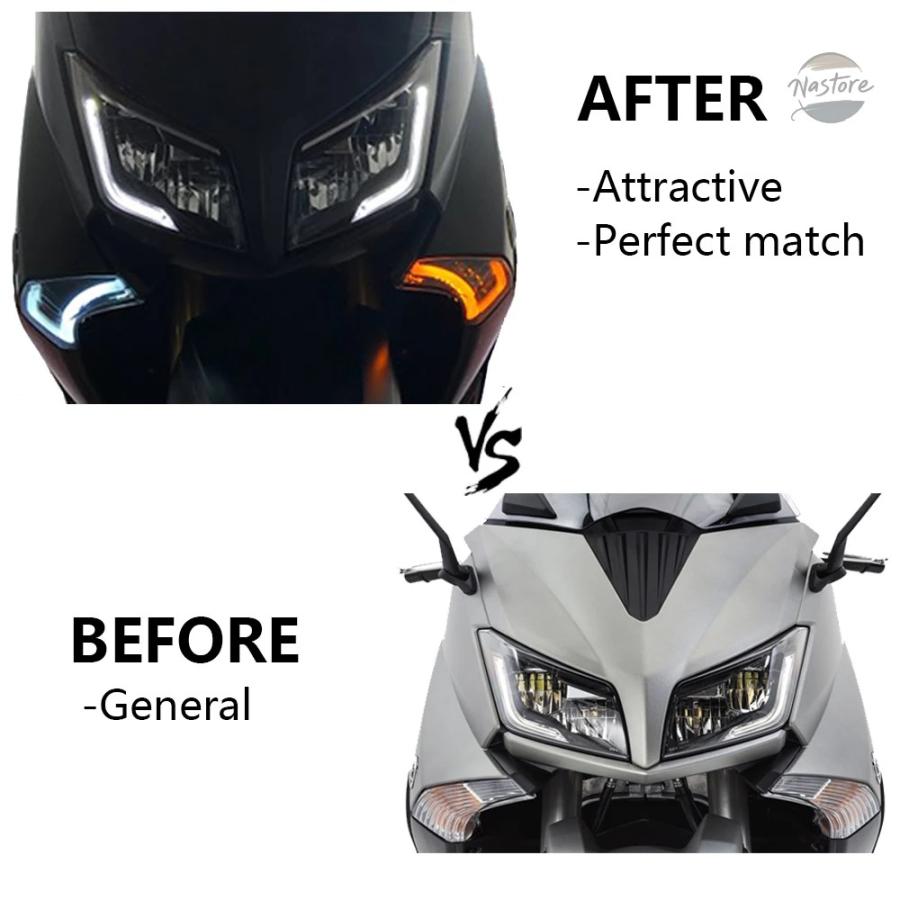 並行輸入品 TMAX 530 2016 ターンシグナルライト LEDライト フロント