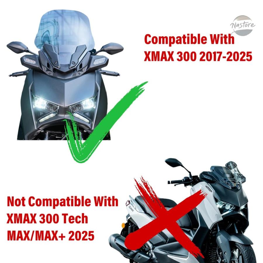 並行輸入品 XMAX300 23-25 オートバイ用 風防 バイザー バイザー デフレクター 風防 YAMAHA XMAX125 2024 XMAX250 XMAX300 2023 2024 2025