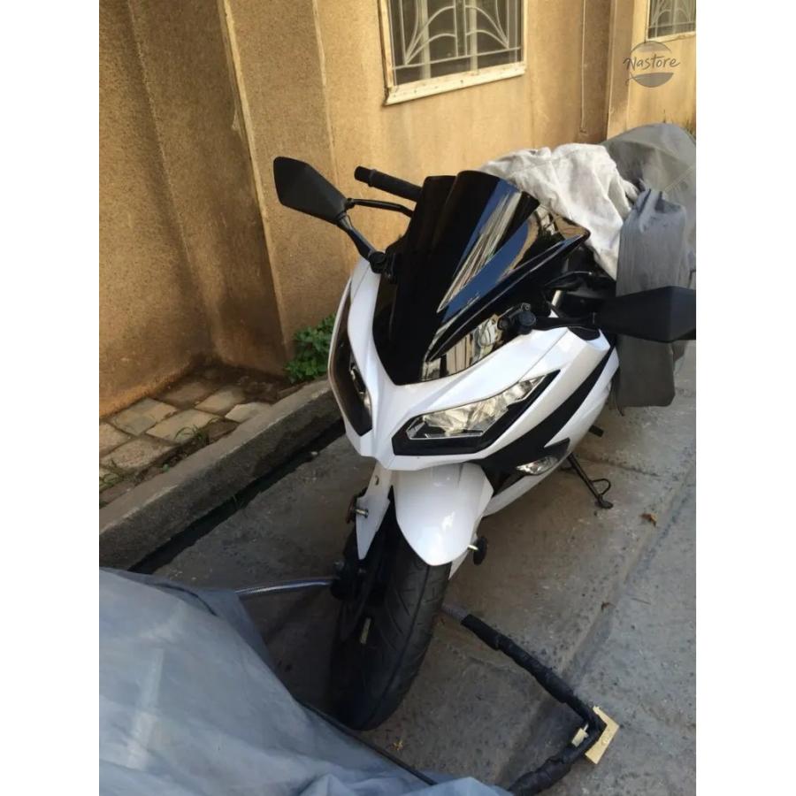 その他 ^_^ 並行輸入品 ブラックバイク用バックミラー カワサキ Ninja ZX4R ZX4RR