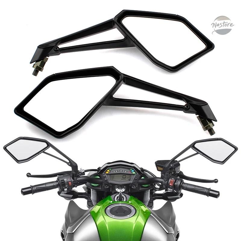 並行輸入品 バイク用リアビューミラー カワサキ Z1000 Z 1000 2014-2021 2016 2015 ブラック L\u0026R_3