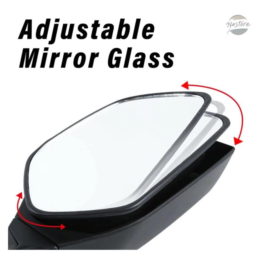 並行輸入品 オートバイ用LEDバックミラー（LEDライト付き）サイドミラー カワサキ Ninja ZX 10R ZX-10R 2011-2015 2016-2020 H2 2014-2015