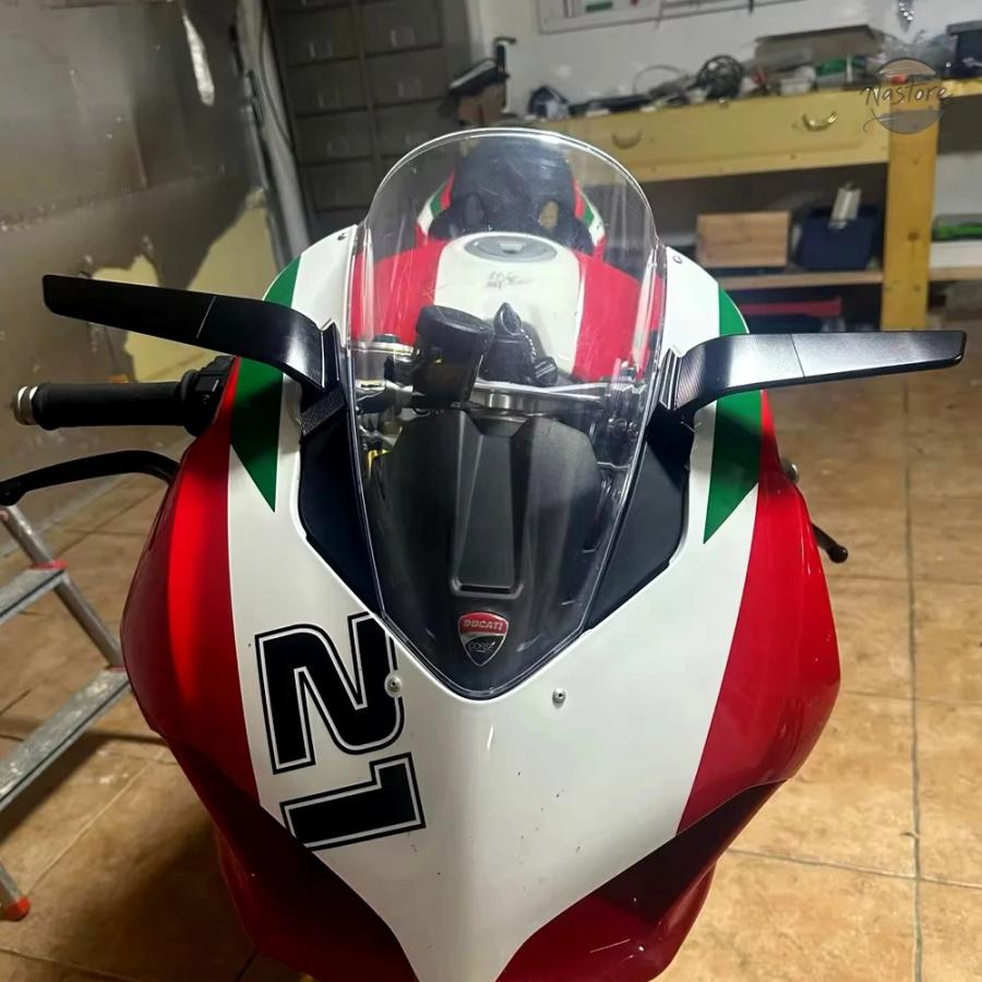 並行輸入品 オートバイ用バックミラー ドゥカティ パニガーレ V2