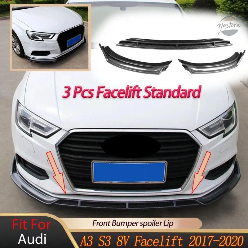 並行輸入品 アウディ a3 スポイラー リップ ガード s3 8v フェイス