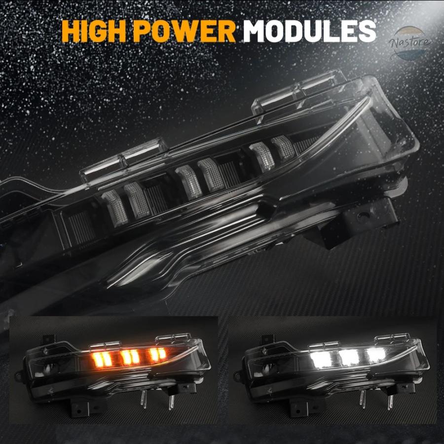 並行輸入品 テスラ フォグランプ モデルy フロント led drl バンパー
