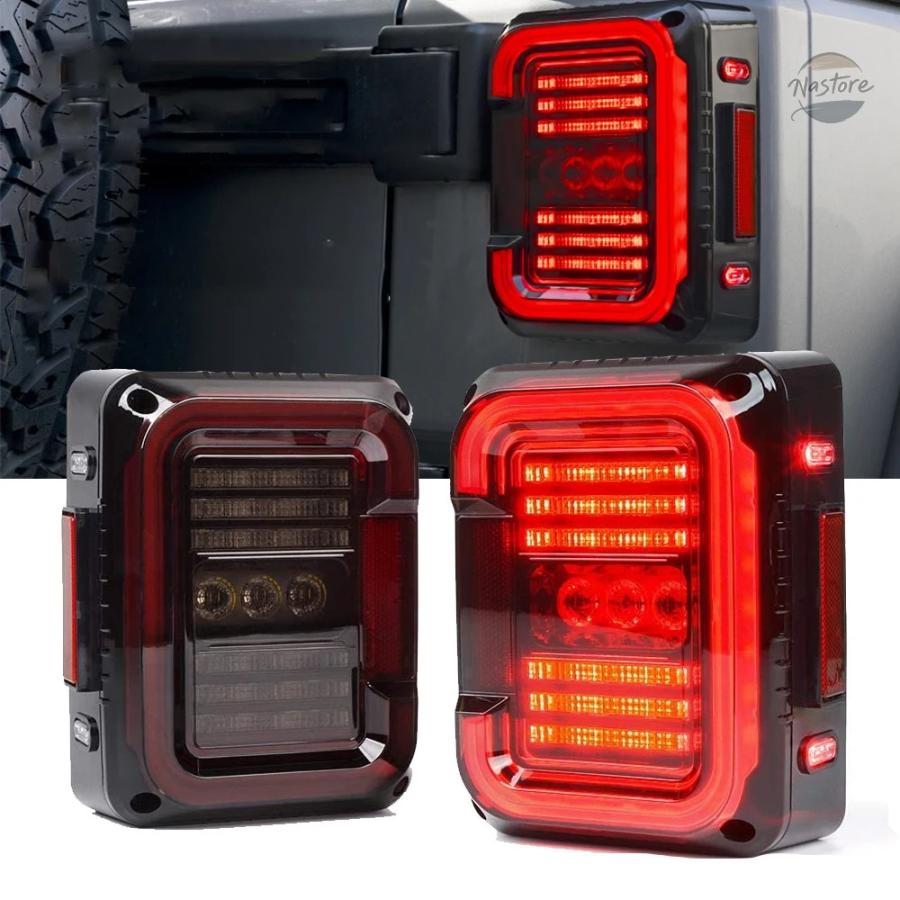 並行輸入品 ジープ ラングラー sup light デザイン ライト アセンブリ led テールランプ jk カスタムパーツ 部品 アクセサリーの画像