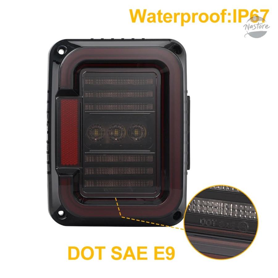 並行輸入品 ジープ ラングラー sup light デザイン ライト アセンブリ led テールランプ jk カスタムパーツ 部品 アクセサリーの画像