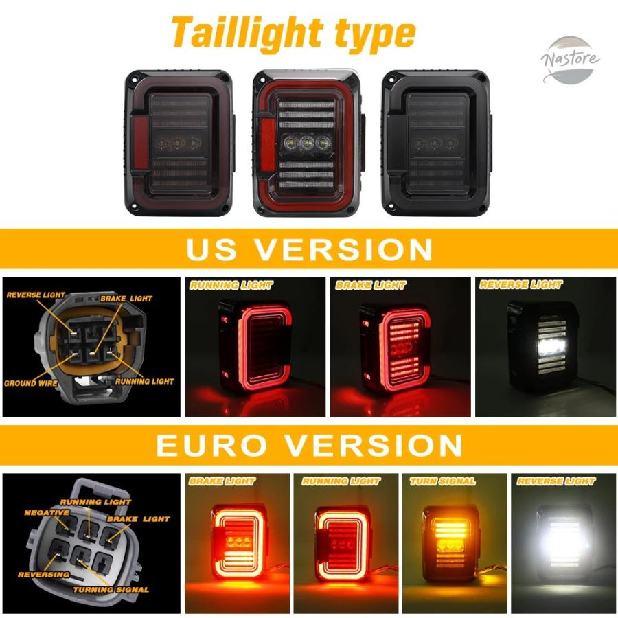 並行輸入品 ジープ ラングラー sup light デザイン ライト アセンブリ led テールランプ jk カスタムパーツ 部品 アクセサリーの画像