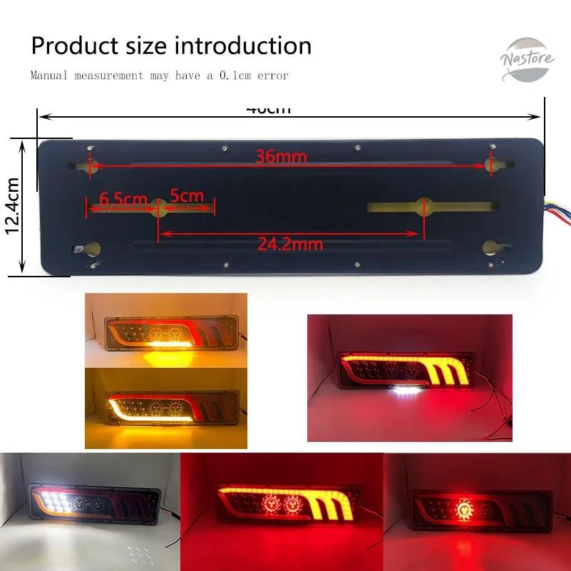 並行輸入品 フォグランプ ブレーキ 46cm 12v24v 防水 led リアテールストップ リバース カスタムパーツ 部品 アクセサリーの画像