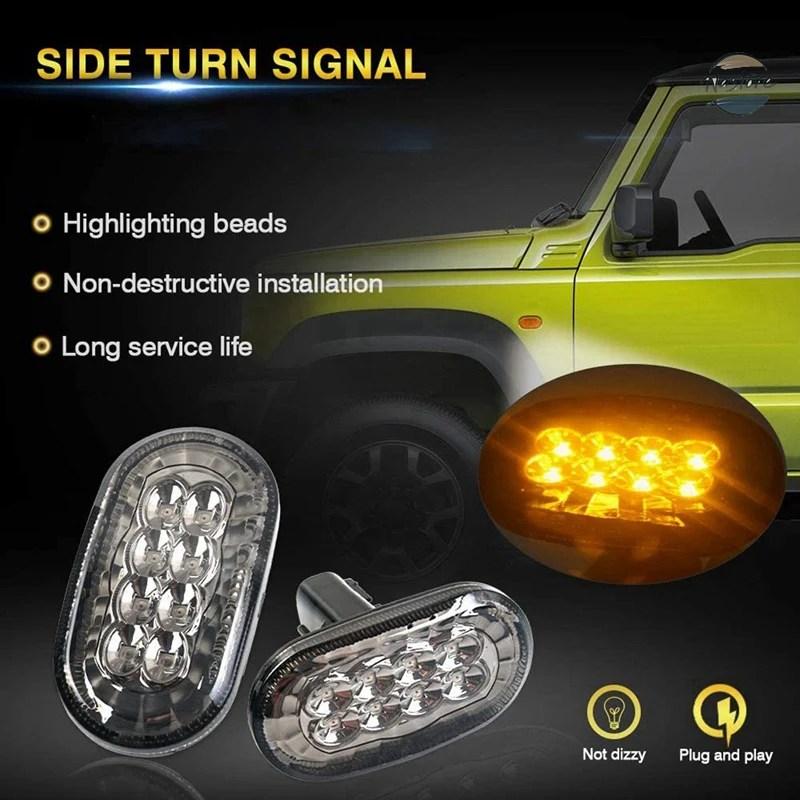 並行輸入品 jb64 スズキ ジムニー 20個 led ウィンカーランプ サイドマーカー jb74 w シエラ カスタムパーツ 部品 アクセサリー_2
