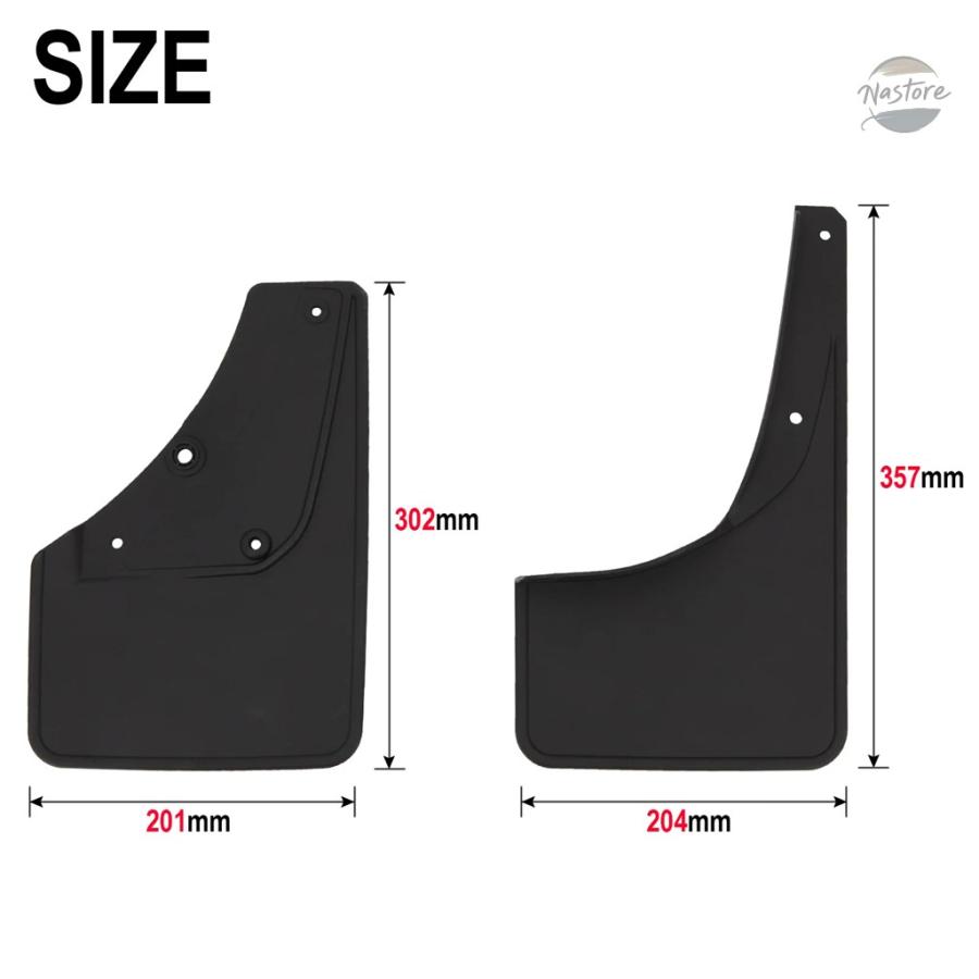 並行輸入品 jb64 スズキ フェンダー ガード ジムニー シエラ jb74 2019 2023 マッド フラップ カスタムパーツ 部品 アクセサリー_4