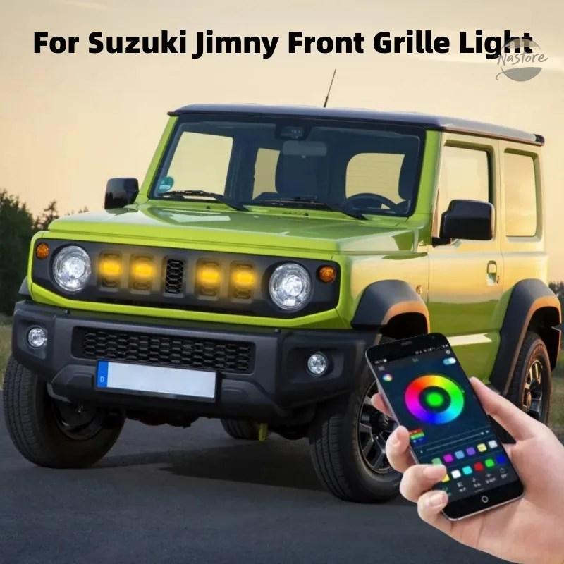 並行輸入品 スズキ グリル ホイール ジムニー ledフロント ライト デイタイム カスタムパーツ 部品 アクセサリーの画像