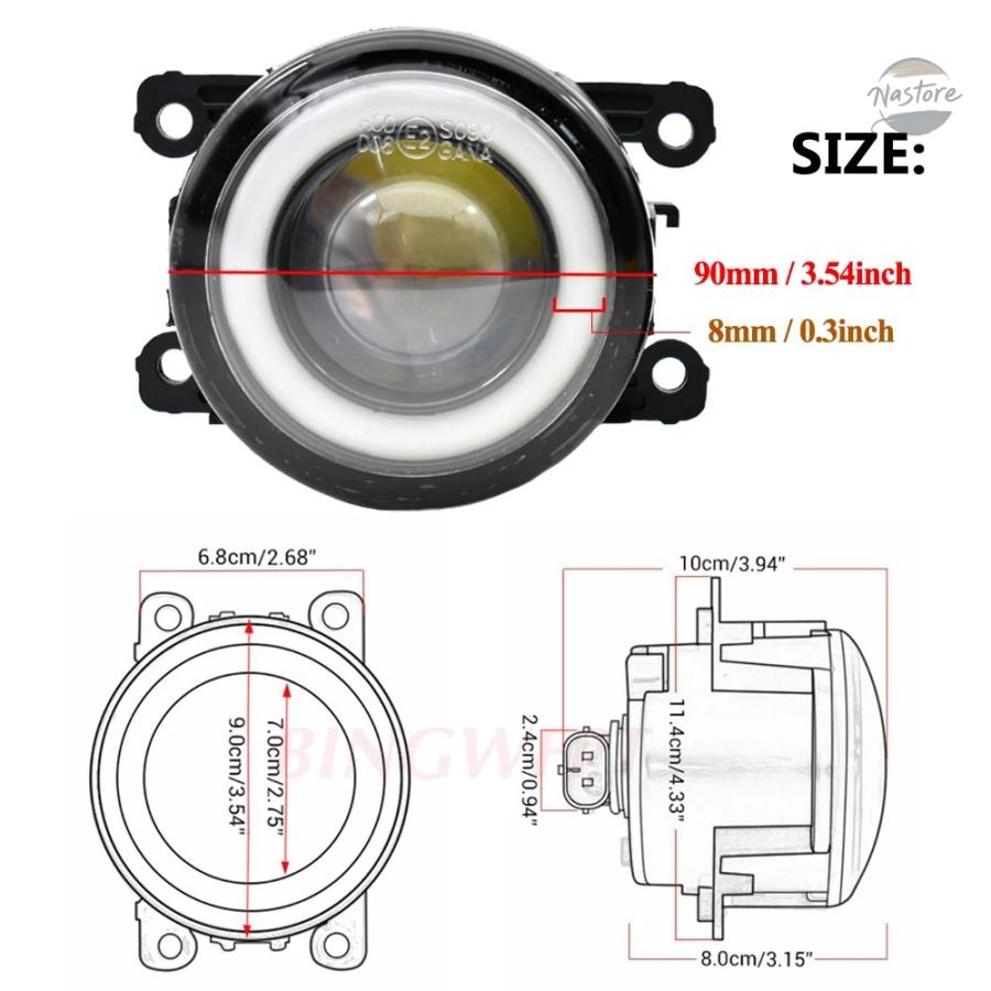 並行輸入品 sx4 スズキ フォグランプ ジムニー スイフト アルト 2個 フロント カスタムパーツ 部品 アクセサリー_11