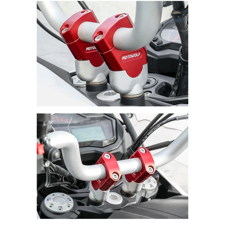 並行輸入品 BMW r850r バイク ハンドル 3色 バー ライザーバー 