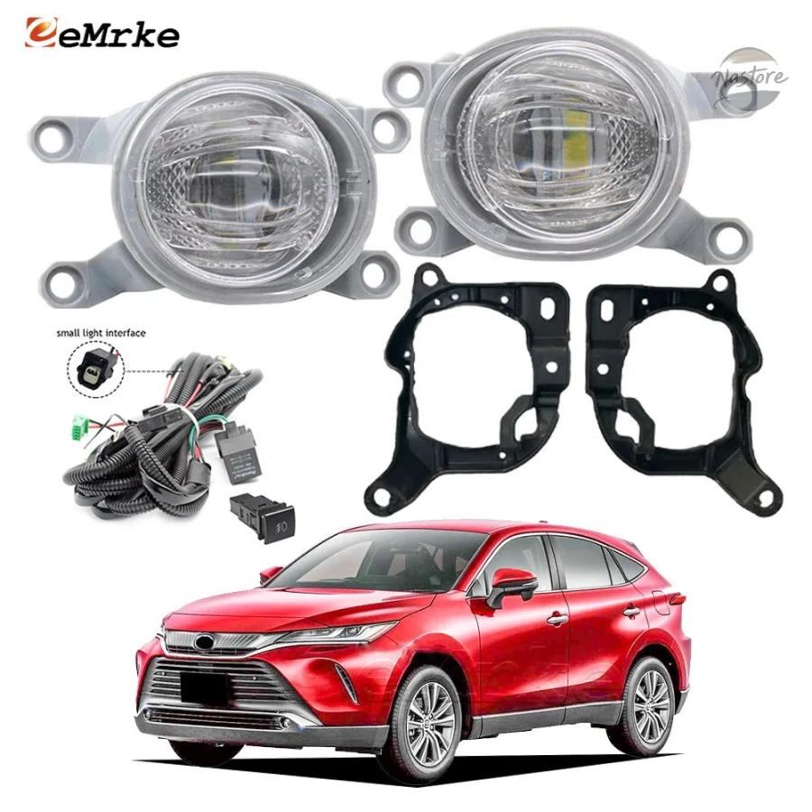 TOYOTA ハリアー ヘッドライトとフロントグリルセット 並行輸入品】トヨタ カバー グリル フォグランプ ヘッドライト