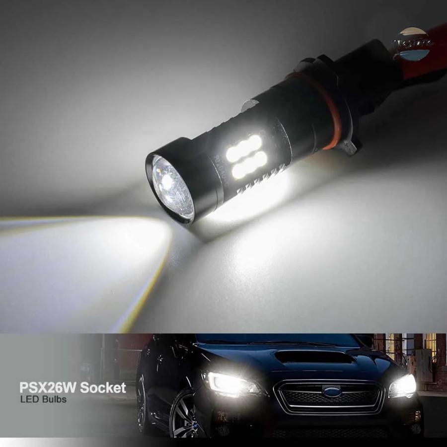 並行輸入品 アウディ psx26w フォグランプ 2x sh23w 12277 led drl デイタイム ランニング カスタムパーツ 部品 ...