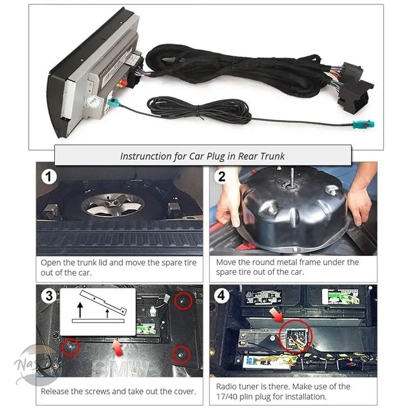 並行輸入品 e46 e39 x5 m3 BMW カスタムパーツ アクセサリー ピン メートル 配線 ハーネス e38 e53 android ヘッドユニット ラジオ fakra アンテナ 電源 | ブランド登録なし | 02