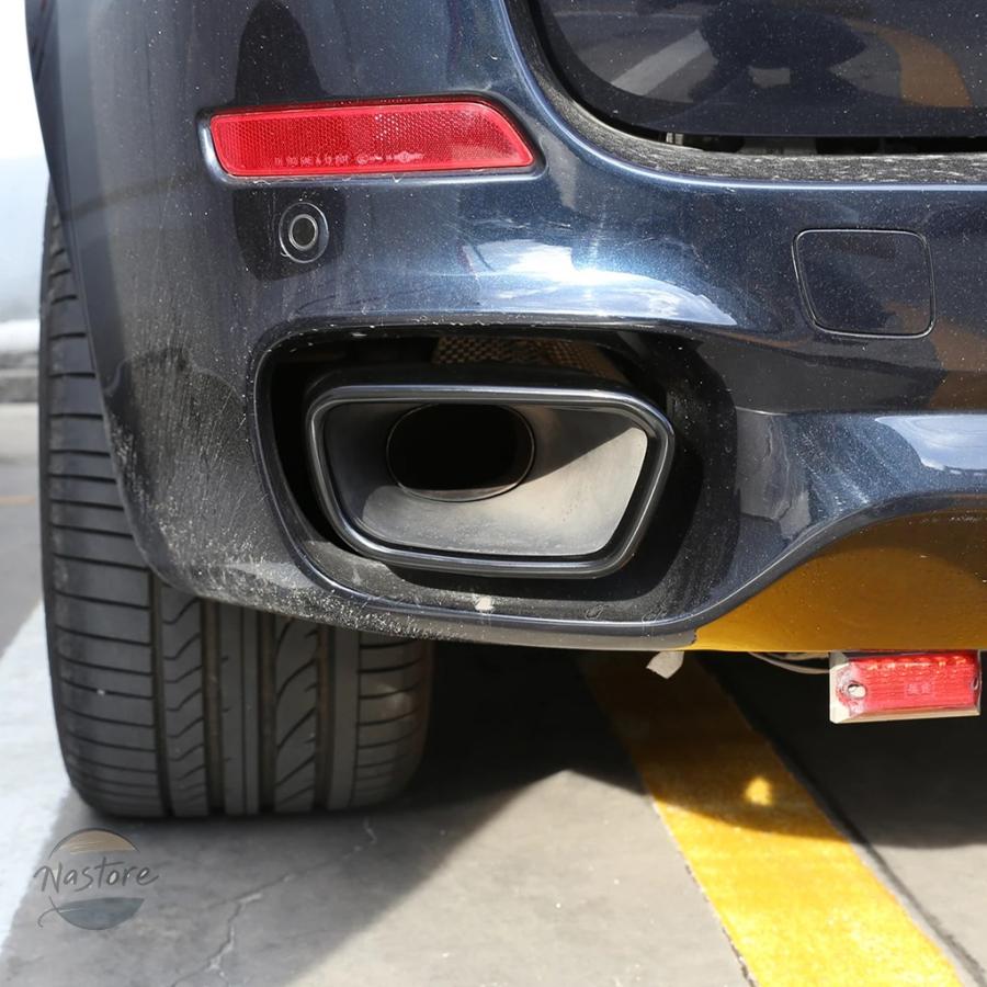 並行輸入品 f15 f16 x5 x6 BMW マフラー カスタムパーツ アクセサリー カバー テール 出力 トリム スポーツ バージョン | ブランド登録なし | 07