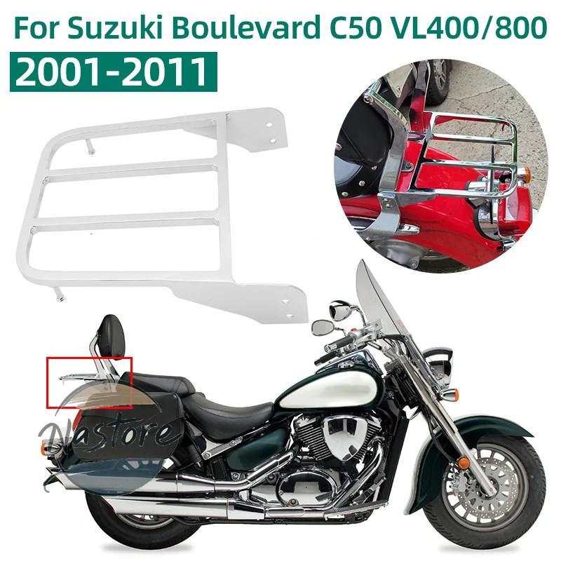 並行輸入品 vl800 スズキ suzuki バイク クローム ラゲッジラック シーシーバー イントルーダーダーボルシア 2001 2011 ブルバードm510 カスタムパーツ 部品_4