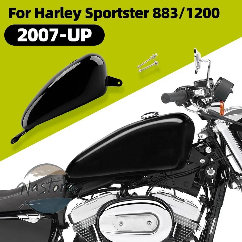 並行輸入品 バイク 部品 カスタムパーツ アクセサリー レトロ 14.4l アイアン オイル 3.7 ガロンガス燃料 タンクブラックハーレー スポーツスター 1200_1