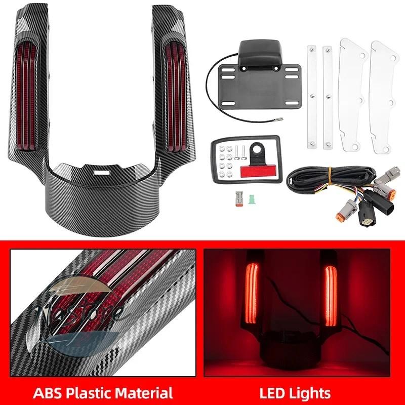 並行輸入品 バイク フェンダー リア エクステンション led ハーレー ツーリング エレクトラ ストリートグライド fltrx flhr ultra カスタムパーツ 部品_4