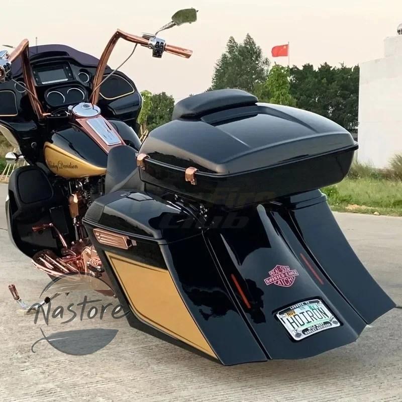 並行輸入品 バイク カバー 5インチ 7インチ サドルバッグ 蓋 スピーカー ハーレー カスタムパーツ 部品 アクセサリー_1
