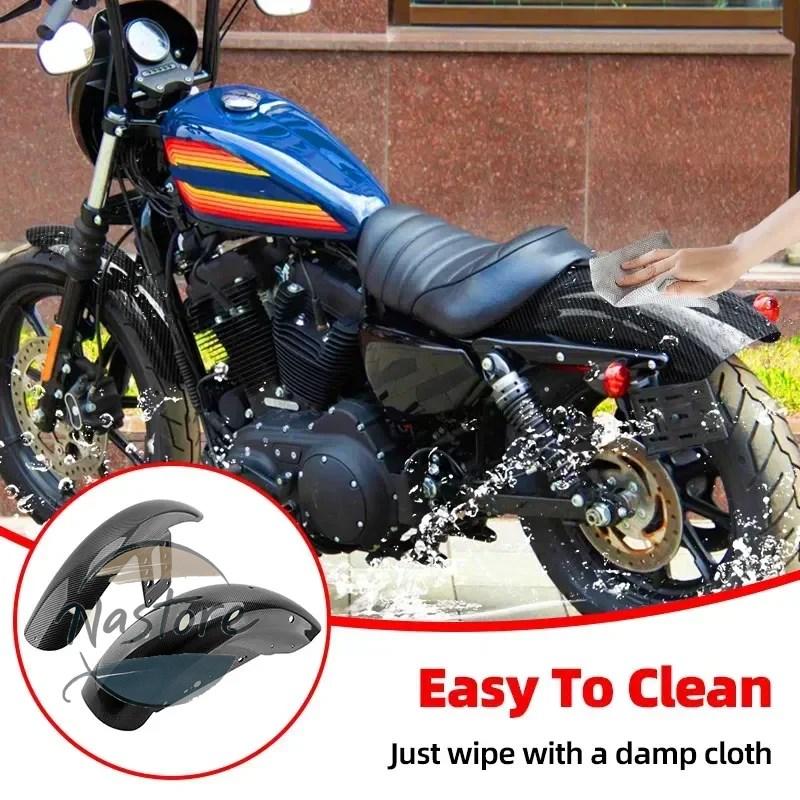 並行輸入品 バイク カバー フロント リア ガード ハーレー スポーツスターアイアン 1200 xl1200 48 72 2004 up カーボン マッドフェンダー_3