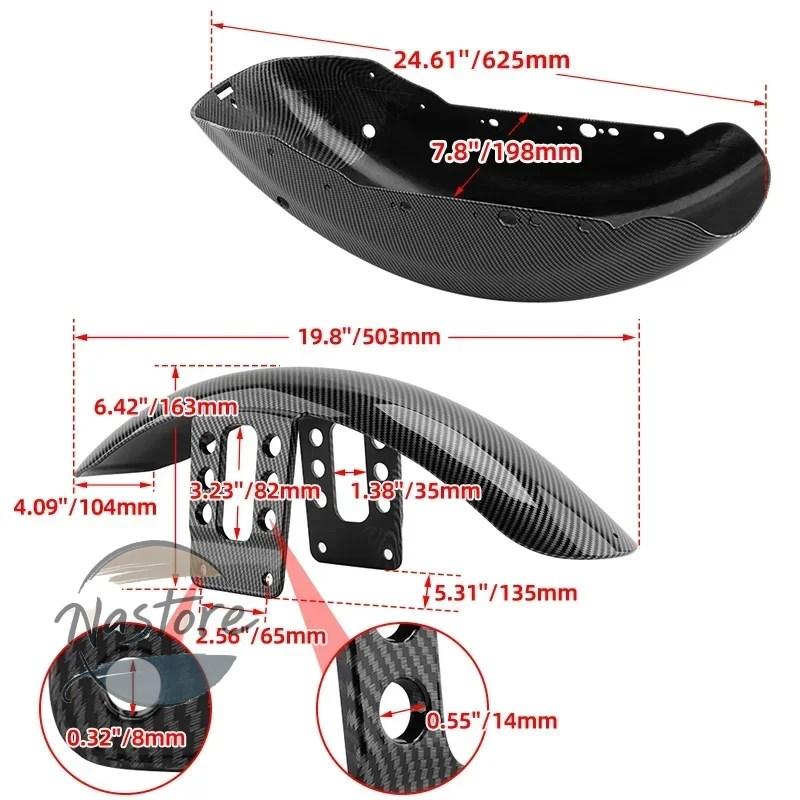 並行輸入品 バイク カバー フロント リア ガード ハーレー スポーツスターアイアン 1200 xl1200 48 72 2004 up カーボン マッドフェンダー_5