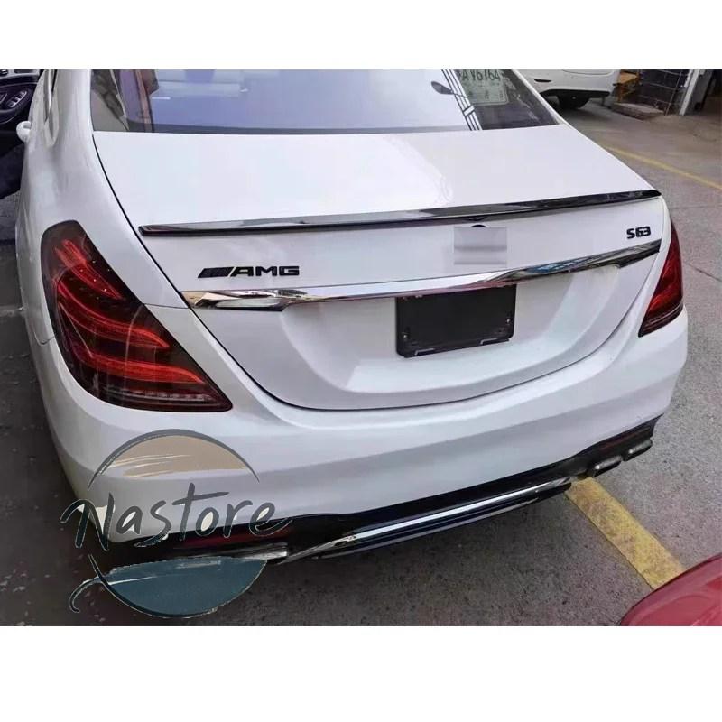 並行輸入品 w222 ベンツ スポイラー リア 黒 テールフィン s クラス