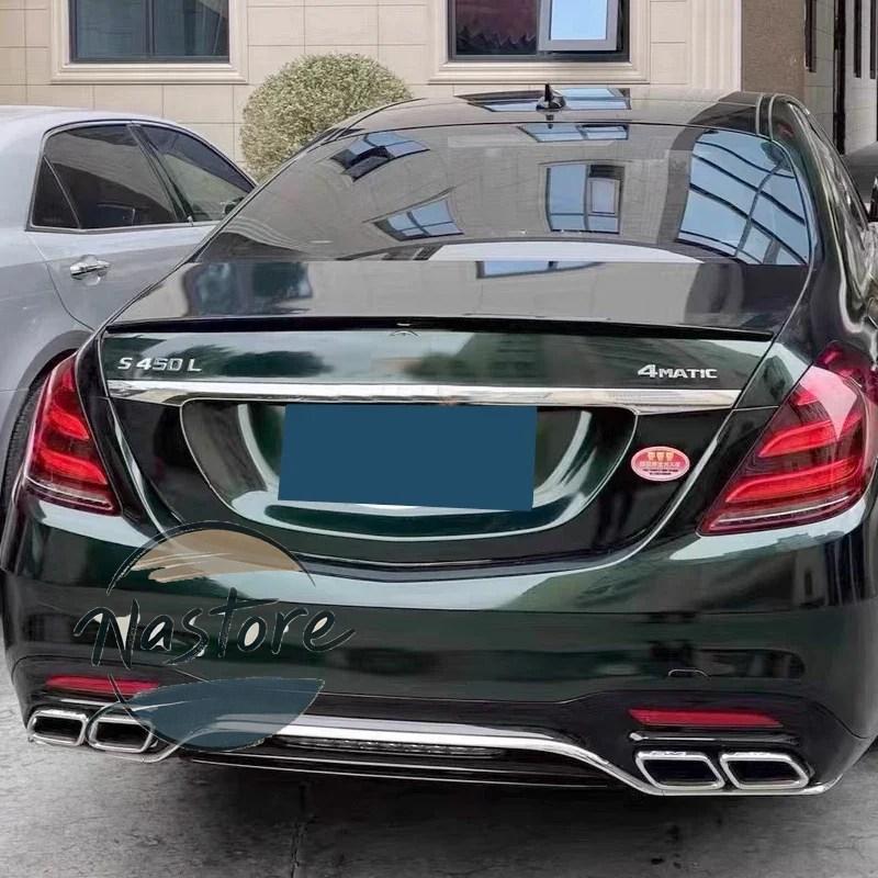 並行輸入品 w222 ベンツ スポイラー リア 黒 テールフィン s クラス