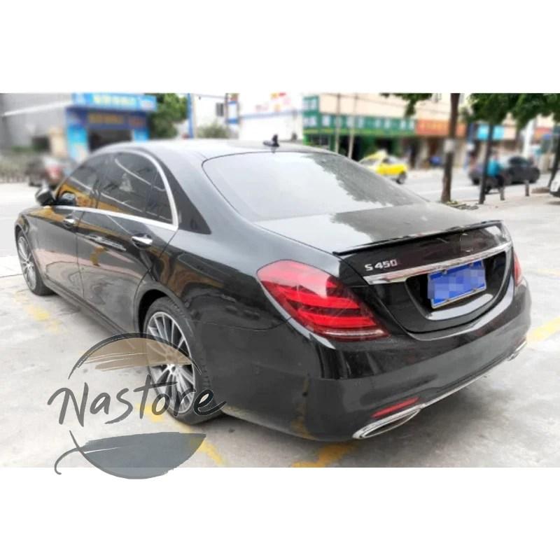 並行輸入品 w222 ベンツ スポイラー リア 黒 テールフィン s クラス