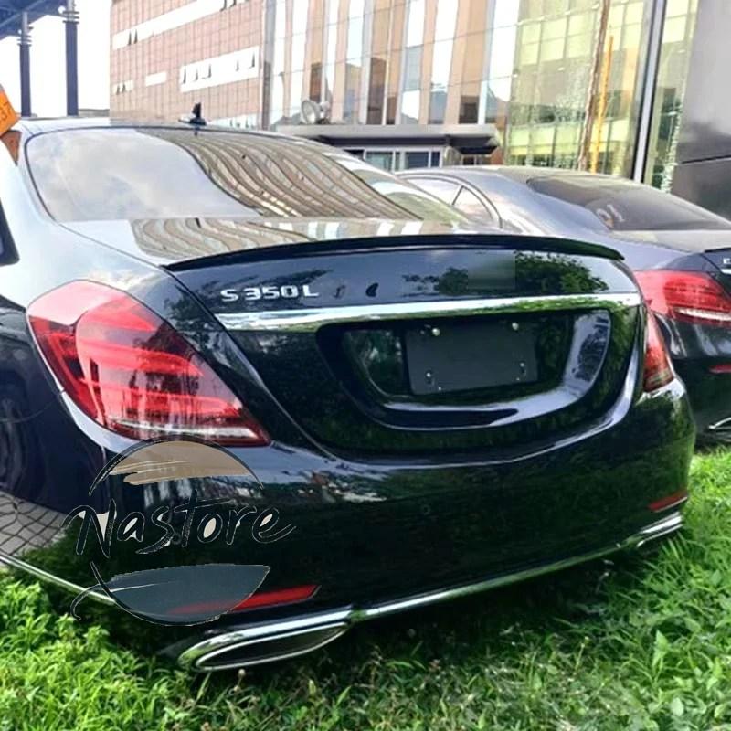 並行輸入品 w222 ベンツ スポイラー リア 黒 テールフィン s クラス