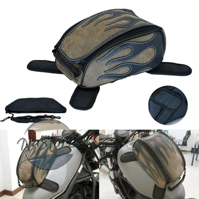 並行輸入品 バイク 汎 タンクバッグ 磁気サドルバッグ ダブルユース puレザー カスタムパーツ 部品 アクセサリー_4