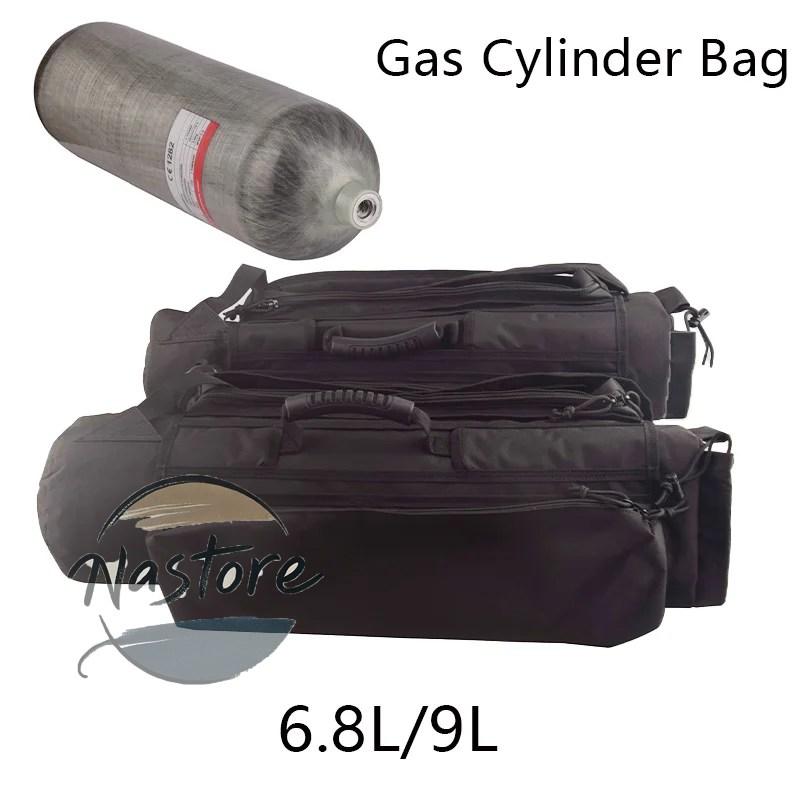 並行輸入品 co2 アクセサリー カスタム hpa 6.8l 9l カーボンシリンダーバッグ pcp 黒エアタンクソフトペイントボール カスタムパーツ 部品 アクセサリー_3