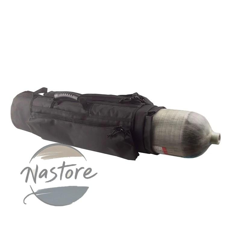並行輸入品 co2 アクセサリー カスタム hpa 6.8l 9l カーボンシリンダーバッグ pcp 黒エアタンクソフトペイントボール カスタムパーツ 部品 アクセサリー_5