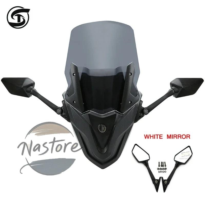 並行輸入品 ヤマハ バイク カスタム 部品 カスタムパーツ アクセサリー nmax155 nmax125 nmax150 125 2020-2024 風防バックミラー一体型の画像
