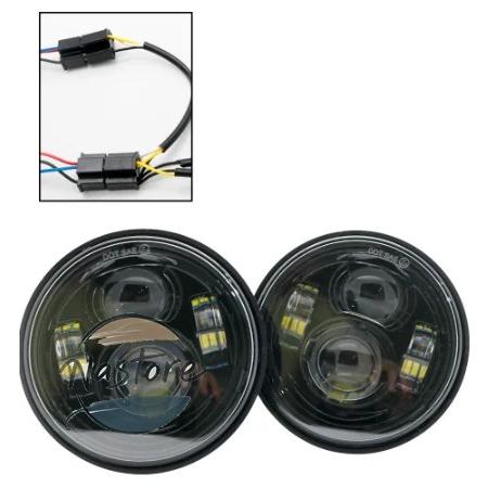 並行輸入品 バイク ヘッドライト ヘッド ライト 4.5インチ ツイン