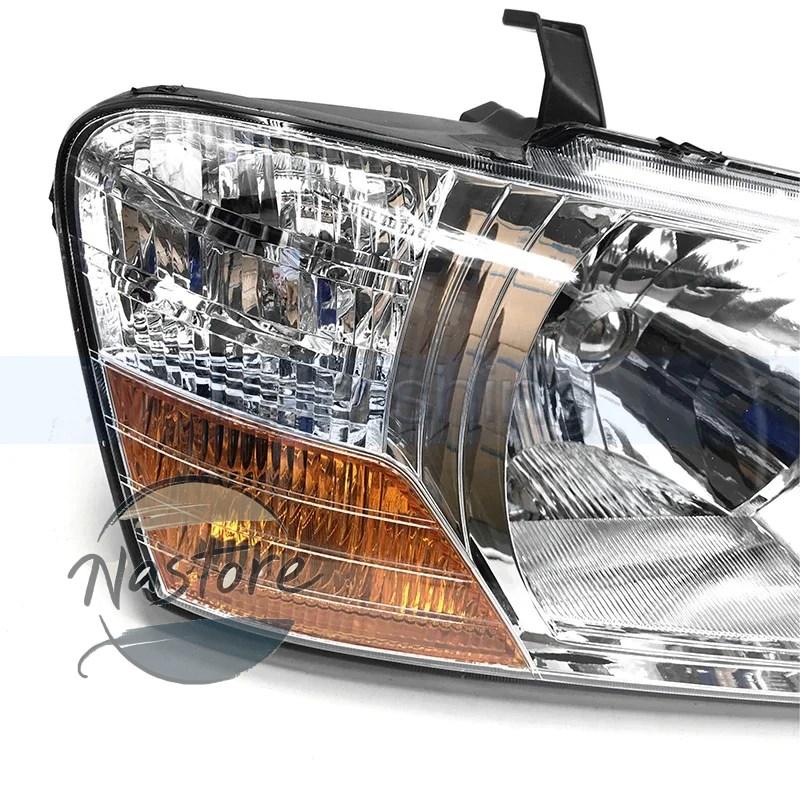 【並行輸入品】フロント ヘッド ヘッドライト ライト 三菱 パジェロv73 2001-2006 バンパーライトランプランプライト 部品 カスタムパーツ アクセサリー