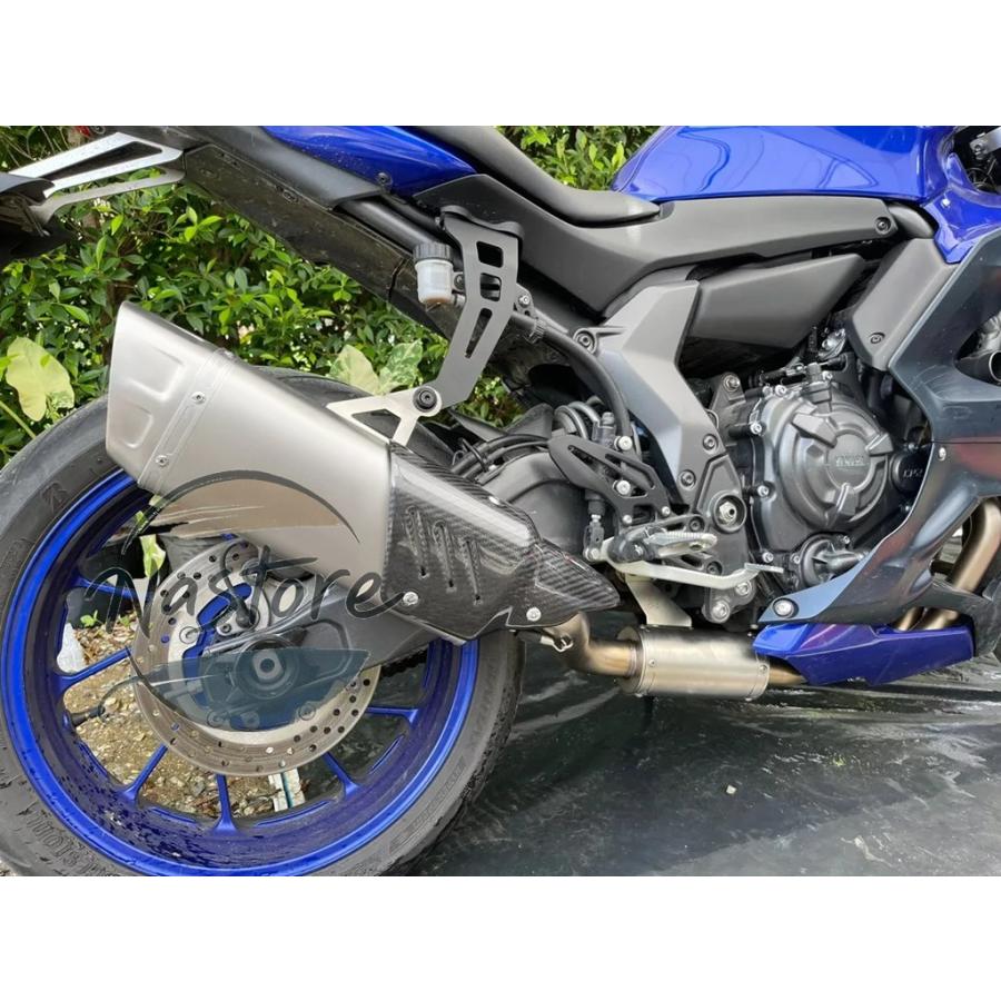 並行輸入品 ヤマハ バイク カバー キット マフラー カスタム yzf-r7 エキゾースト ステンレス カーボン 51mmインターフェース スリップオンサイレンサー_5