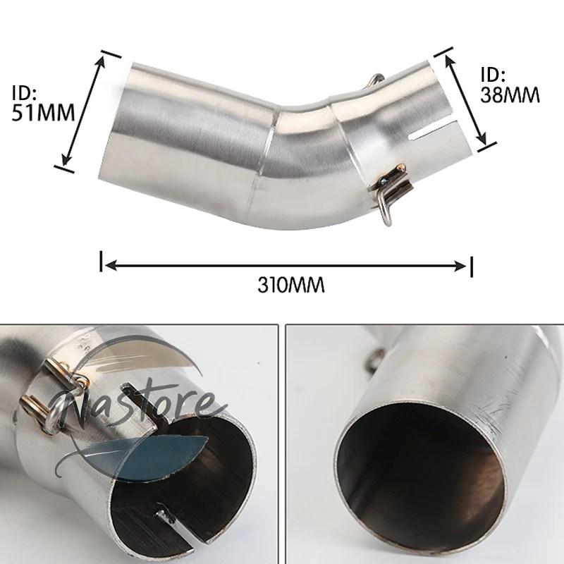 並行輸入品 BMW バイク マフラー 部品 カスタムパーツ アクセサリー 排気ミドルセクション接続51mmスリップオンミドルリンクパイプ c600スポーツc650 gt_2