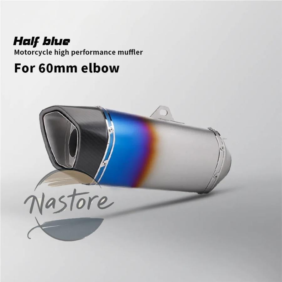 並行輸入品 バイク マフラー 部品 カスタムパーツ アクセサリー 汎 排気カーボン チップパイプ 60mm z400 sv650 450sr crf1100 nmax z125 versys650 cbr150r_4
