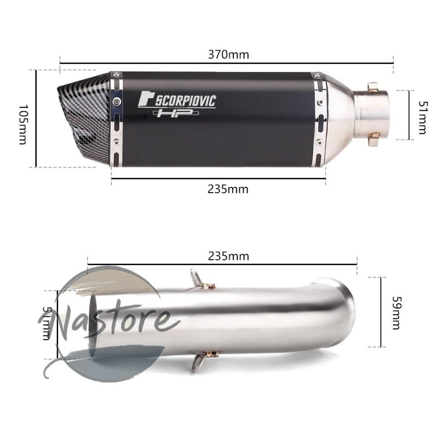 並行輸入品 rc390 バイク マフラー ミドルリンクパイプ 51mm インレットコネクトパイプ デューク rc 125 250 390 デューク390 2017-2021 カスタムパーツ 部品_19