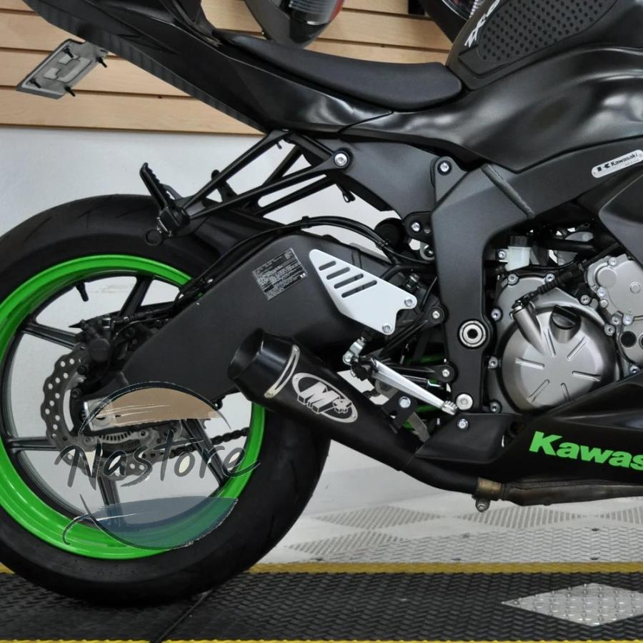 並行輸入品 バイク マフラー 部品 カスタムパーツ アクセサリー m4 レーシング排気スライド zx-6r zx6r zx6rr 636 2009-2024の画像