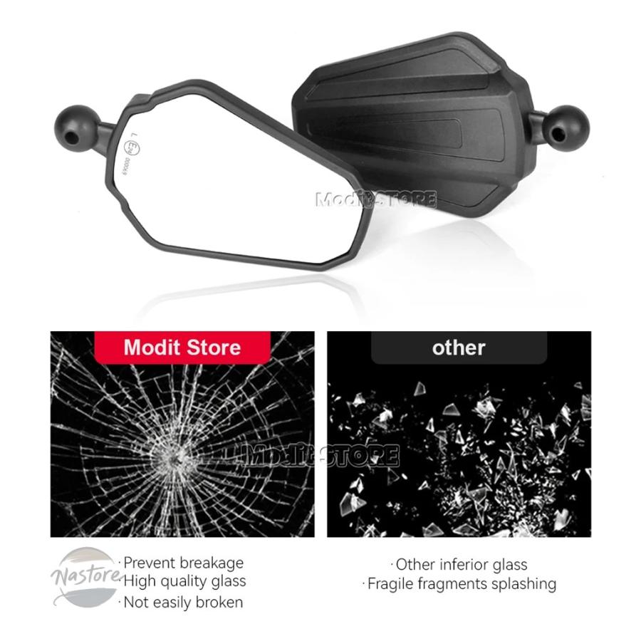 並行輸入品 バイク rearview mirrors for 800mt 650mt 450mt accessories adventure mirror kit side rear view spare カスタムパーツ 部品 アクセサリー_4