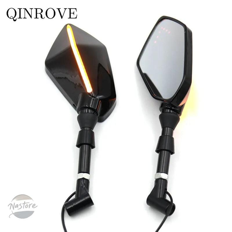 並行輸入品 ybr125 スズキ バイク with led turn signal light 8 10mm rear mirror universal ヤマハ 07 09 10 カスタムパーツ 部品 アクセサリー_1