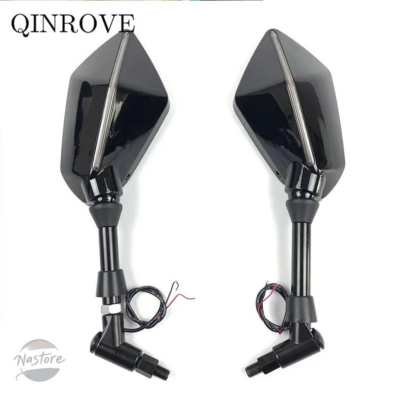 並行輸入品 ybr125 スズキ バイク with led turn signal light 8 10mm rear mirror universal ヤマハ 07 09 10 カスタムパーツ 部品 アクセサリー_3