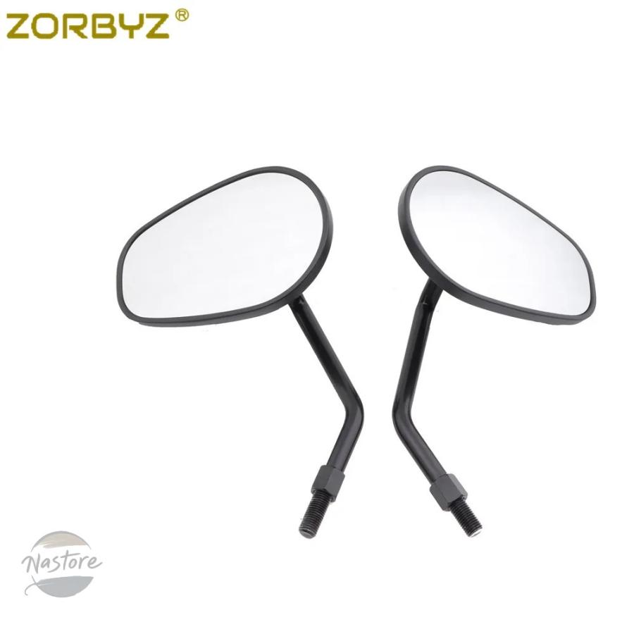 並行輸入品 ホンダ バイク 8mm 10mm black aluminium oval rearview side mirrors rebel 2017 2021 カスタムパーツ 部品 アクセサリー_1