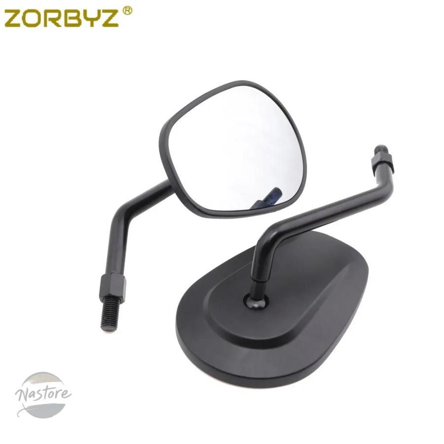 並行輸入品 ホンダ バイク 8mm 10mm black aluminium oval rearview side mirrors rebel 2017 2021 カスタムパーツ 部品 アクセサリー_2