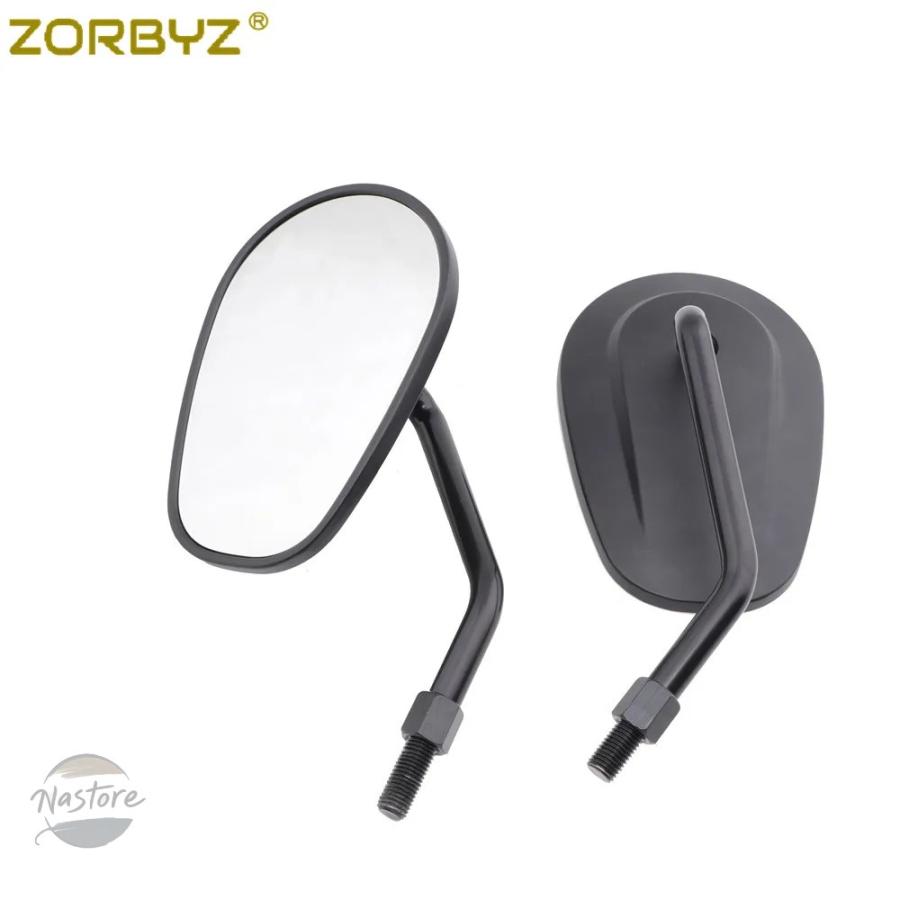 並行輸入品 ホンダ バイク 8mm 10mm black aluminium oval rearview side mirrors rebel 2017 2021 カスタムパーツ 部品 アクセサリー_4