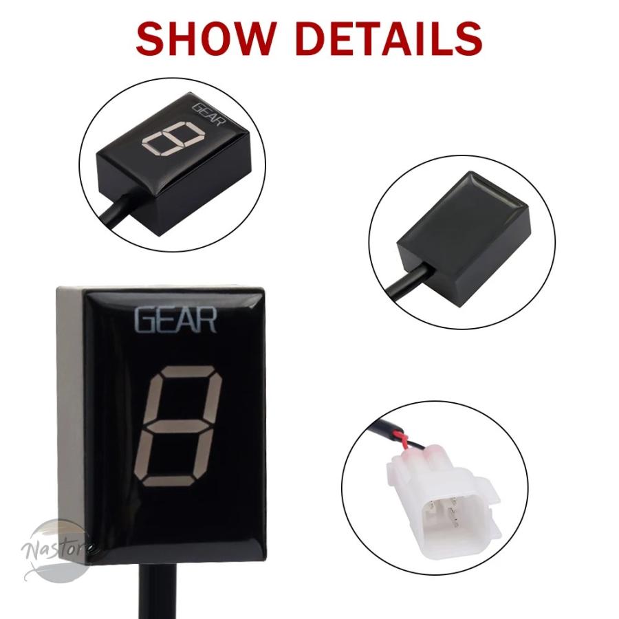 並行輸入品 z750 カワサキ gear indicator z1000 r er6n er6f versys 650 バルカン 900 1700 2000 kvf 750 カスタムパーツ 部品 アクセサリー_4