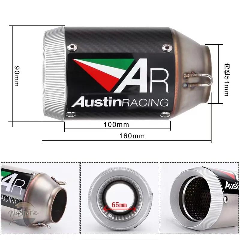 並行輸入品 カワサキ バイク 51mm exhaust 2008 2020 mid ar tailjet street db killer kit カスタムパーツ 部品 アクセサリーの画像